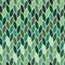 Vector seamless pattern of mozaic in green shades