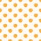 Vector seamless pattern with orange apples; fruity background.