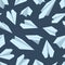 Vector seamless pattern with Origami plane collection