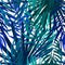 Vector seamless pattern. Palm leaves minimalistic wallpaper. Hand drawn tropical background.