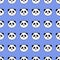 Vector seamless pattern with pandas