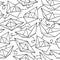 Vector seamless pattern with paper ships.