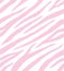 Vector seamless pattern of pastel pink zebra fur