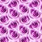 Vector seamless pattern with photorealistic pink roses.