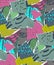 Vector seamless pattern. Pieces of torn paper