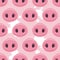 Vector seamless pattern with pigs noses.