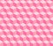 Vector seamless pattern of pink 3d geometry grid