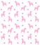 Vector seamless pattern of pink Swedish horse