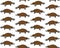 Vector seamless pattern of Platypus duckbill