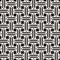 Vector seamless pattern. Repeating geometric woven lines. Abstract lattice background design.