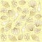 Vector seamless pattern with shells