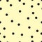 Vector seamless pattern with small black polka dots