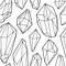 Vector seamless pattern. Stylish cristal texture. Vector design with minerals.