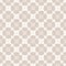 Vector seamless pattern. Subtle abstract geometric floral texture in beige color
