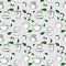 Vector seamless pattern - tea, kettle, cup