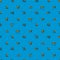 Vector seamless pattern template with linear color icons, builder hand tools isolated on blue background