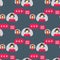 Vector seamless pattern with text bubbles manager communication support department office section shop sales background.