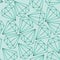 Vector seamless pattern, texture with crystals, diamonds, gems on the turquoise background.. Contours.