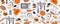 Vector seamless pattern with various kitchen accessories on a white background. Kitchen utensils.