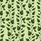 Vector seamless pattern with vertical green foliate twigs.