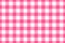 Vector Seamless pattern. Wide cell horizontal background pink on white table cloth in a cage. Abstract checkered