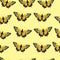 Vector seamless pattern yellow butterfly, natural pattern, fauna pattern, great for textile, background, wallpaper