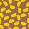 Vector Seamless Pattern of Yellow Ginkgo Leaves