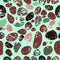 Vector seamless patterns with abstract stones.