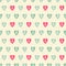 Vector seamless patterns with small hearts and keyholes