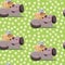 Vector Seamless pet Pattern Flat cartoon vector illustration cat and chinchilla sleeps on dog. Sweet dreams of furry cute best