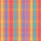 Vector seamless plaid pattern in lgbtq colors. Repeating fall tartan ornament on homosexual shades