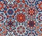 Vector Seamless Red Blue One Block Wonder Quilt Ornaments Patchwork Pattern