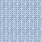 Vector seamless repeating pattern of intertwining blue rings on a white background