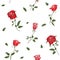 Vector seamless retro pattern, flowers rose. Can be used for web page background, pattern fills, wallpaper, surface