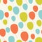 Vector seamless in retro style pattern, flying