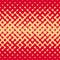 Vector Seamless Rounded Halftone Gradient Irregular Retro Grungy Red Tan Pattern