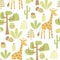 Vector Seamless Safari Pattern