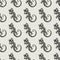 Vector seamless salamander pattern