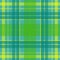 Vector seamless scottish tartan pattern in green, blue, turquoise, yellow. British or irish celtic design for textile, clothes, fa