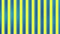 Vector Seamless Shiny Interlaced Blue and Yellow Vertical Stripes Texture Background