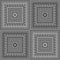 Vector Seamless Square Ethnic Patterns