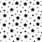 Vector seamless stars pattern. Star background based on random elements for high definition concept. Vector illustration isolated