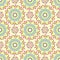 Vector Seamless Sunny Mandala Pattern. Geometry Wrapped Textures.