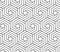 Vector seamless swirl hexagon pattern. Modern stylish thin linear texture