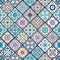 Vector seamless texture. Beautiful mega patchwork pattern for design and fashion with decorative elements