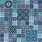 Vector seamless texture. Beautiful mega patchwork pattern for design and fashion with decorative elements