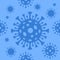 Vector seamless texture coronavirus concept . Modern abstract background. Virus texture