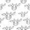 Vector seamless texture with the image of giraffes.