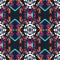 Vector seamless texture. Tribal geometric pattern. Electro boho color trend. Aztec ornamental style