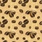 Vector seamless tiling patterns - coffee.